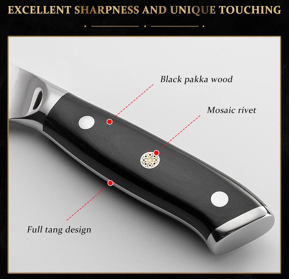 Chef Knife 1.4116 German High Carbon Stainless Steel Professional Kitchen Knives High Hardness Cutting Cooking Tools Dining - Image 12