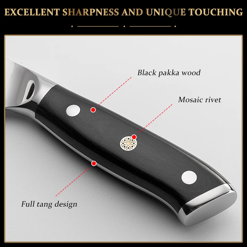 Chef Knife 1.4116 German High Carbon Stainless Steel Professional Kitchen Knives High Hardness Cutting Cooking Tools Dining - Image 5