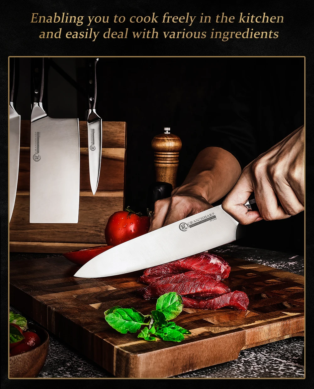 Chef Knife 1.4116 German High Carbon Stainless Steel Professional Kitchen Knives High Hardness Cutting Cooking Tools Dining - Image 18