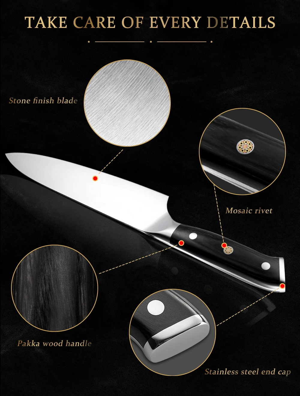 Chef Knife 1.4116 German High Carbon Stainless Steel Professional Kitchen Knives High Hardness Cutting Cooking Tools Dining - Image 20