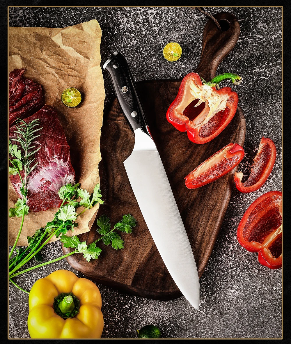 Chef Knife 1.4116 German High Carbon Stainless Steel Professional Kitchen Knives High Hardness Cutting Cooking Tools Dining - Image 16