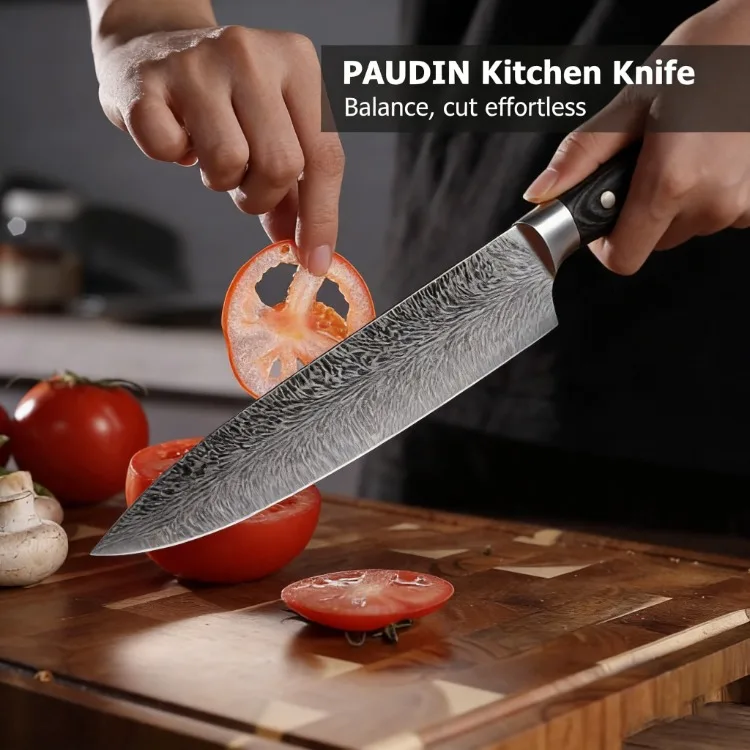 Chef's Knife:8-Inch High-Carbon Stainless Steel Kitchen Knife with Ergonomic Handle with Gift Box.Ideal for Home and Restaurant - Image 10